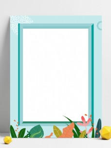 植物花卉边框背景图
