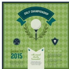 高尔夫锦标赛的海报