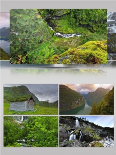 挪威森林自然风光视频音效