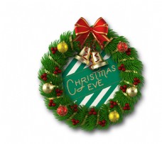 绿色圆圈圣诞装饰素材