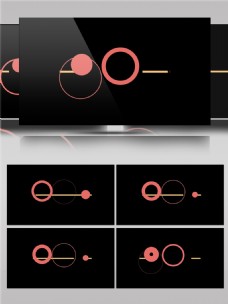 圆形圆环线条动画视频素材