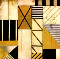 北欧现代抽象几何色块装饰画