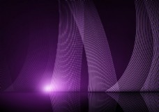 几何紫色舞台炫光背景素材