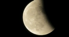 月球表面月食