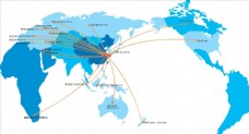 世界地图世界贸易销售地图