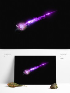 紫色武器光效灯光光影元素图案透明素材