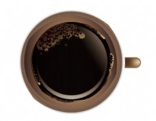 咖啡杯卡通黑色咖啡元素