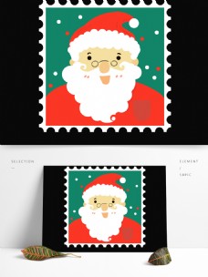 手绘圣诞节邮票贴纸