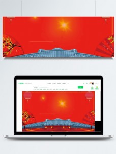 广告素材喜庆宫殿广告背景素材