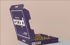 披萨包装盒样机