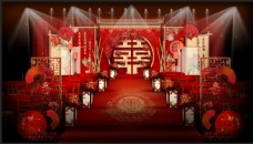 中式婚礼中国风效果图