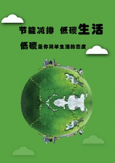 大自然低碳主题公益海报
