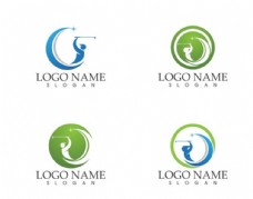 高尔夫球场馆logo标志设计