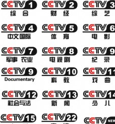 PSD文件CCTV台标原文件矢量图