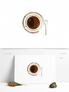 咖啡可可原创手绘卡通咖啡可商用