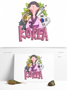 潮漫卡通韩国形象设计