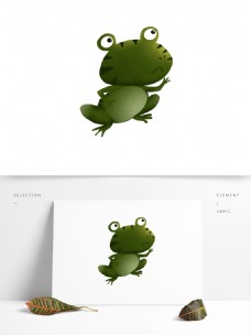 卡通青蛙设计元素