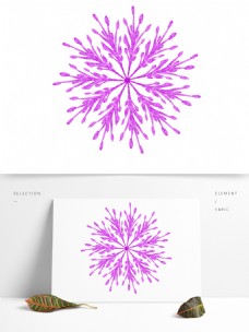 紫色简约创意时尚清新水彩花