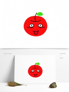 简约时尚创意可爱卡通苹果