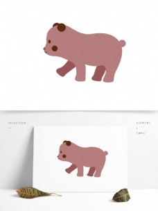 简约2019猪年形象元素设计