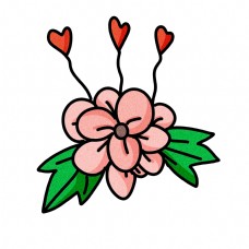情人节粉色的小花