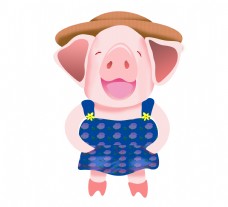 2019中国农历年吉祥物可爱的小猪猪