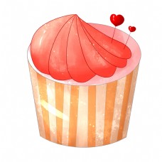 粉色情人节杯子蛋糕