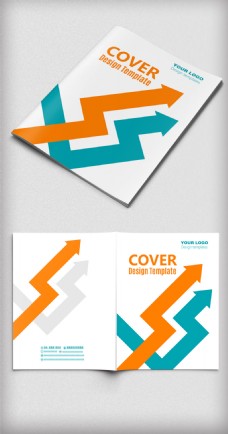 简洁金融投资理财企业画册封面设计