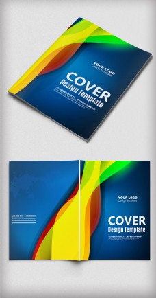电子科技画册电子科技蓝色创意画册封面设计
