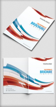 金融文化时尚大气动感企业画册封面设计