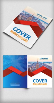 画册封面背景红色企业产品现代科技画册封面设计
