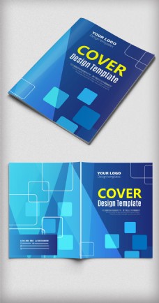 科技电子科技蓝色电子工业产品画册封面设计