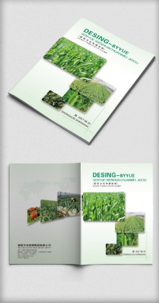 创意画册2017创意绿色画册封面模板