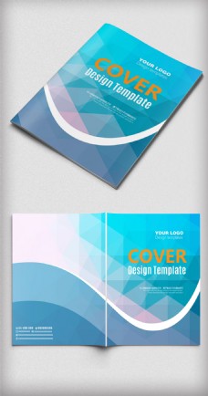 蓝色科技时尚企业产品手册封面设计
