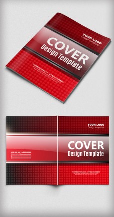 企业文化大气通用红色画册封面设计