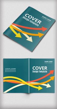 创意时尚线条简洁大气企业宣传画册封面