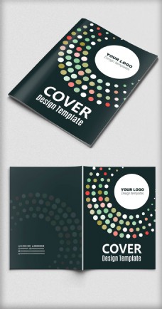 金融文化黑色圆圈企业品牌宣传画册封面设计