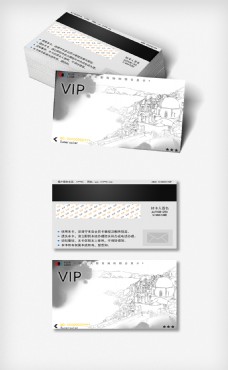 KTV中国风VIP卡模板